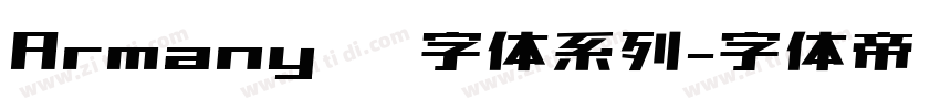 Armany   字体系列字体转换